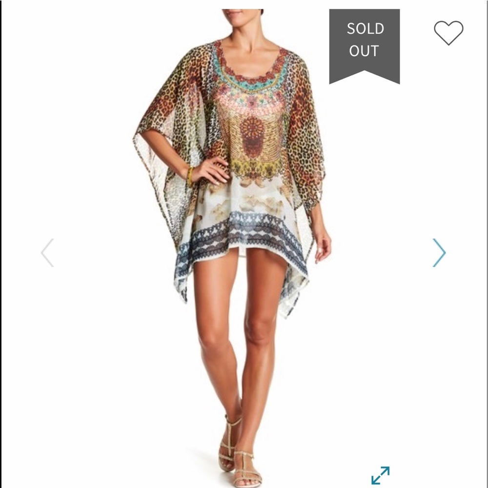🐆NWT LaModa Embellished Caftan🐆Jungle Skins